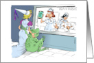Frog and Princess Baby Announcement card