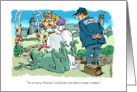 Princess and good bye to failed Frog fianc relationship cartoon card