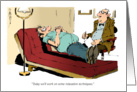 Humorous doctor/therapist appointment reminder cartoon card