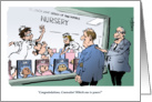 Amusing congrats to lawyer on having a baby cartoon card