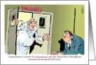 Amusing congrats on being a new lawyer parent cartoon card