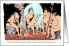 Amusing caveman Friendship Day greeting & invite card