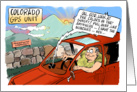 Amusing greetings from Happyville cartoon card