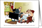 Amusing blank all occasion life/career coach oriented cartoon card