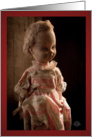 Any occasion blank photo of gothic and timeless doll card