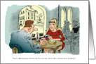 Amusing dating invitation - be my date cartoon card