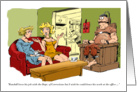 Amusing retirement announcement from corrections officer cartoon card
