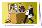 Amusing TGIF casual Fridays clothing optional cartoon card