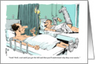 Accident, thank you for support down for awhile but not out health update cartoon card