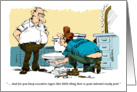 Hope you love your executive happy birthday present cartoon card