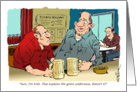 Amusing money card for an Irish recipient cartoon card