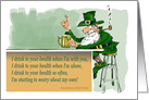 Amusing Irish Toast and an Invitation to Share Blather and a Beer card