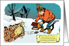 Amusing welcome to the neighborhood and the odd mix cartoon card