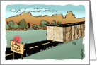 Humorous apology but offering a work-around cartoon card