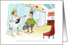 Amusing Get Well for Someone with Tennis Elbow Cartoon card