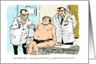 Humorous feel better soon from vasectomy surgery cartoon card