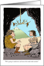 Amusing remodeling the cave bathroom cartoon card