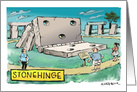 Amusing Bon Voyage to Stonehenge and beyond cartoon card