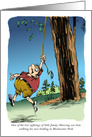 Amusing National Walk Your Dog Day, February 22, cartoon card