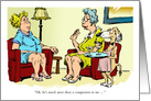 Fun Birthday Wish From Pet and Constant Companion Cartoon card