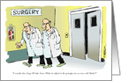 Funny blank all occasion transexual surgery & fairy tale cartoon card