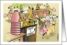 Amusing blank all purpose meet and greet dog pack cartoon card