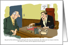 Funny sorry to announce divorce from him and lawyer fee cartoon card