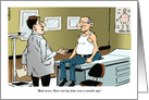 Amusing health update to let friends know you’re doing fine cartoon card