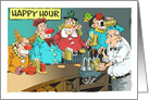 Rude happy birthday toilet humor cartoon card