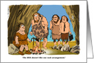 Amusing we’ve moved to a new cave and come visit cartoon card