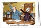 Amusing Congratulations On Admission to the Bar Cartoon card