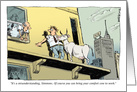 Amusing celebrate World Animal Day on Oct. 4 cartoon card