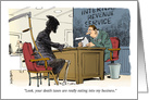 Humorous Adult Reminder and Salute to April 15, Tax Day Cartoon card