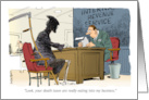 Humorous Tax Preparer or CPA Appointment Reminder Cartoon card