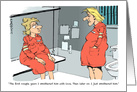 Announcement of divorce or break up through jail humor cartoon card