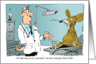 Humorous Cancer Treatment Progress Update Cartoon card