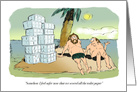 COVID-19 Stay Safe Wish from Toilet Paper Island Cartoon card