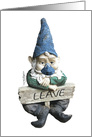Viral-fighting COVID 19 Yard Gnome Get Well Cartoon card