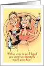 Amusing All Occasion Blank COVID 19 Health Rule Cartoon card