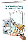 Cartoon Congrats on Earning Your Retirement Star card