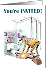 Cartoon Invitation to a Retirement Party card