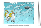 Amusing Presidential Cloud Storage Cartoon card