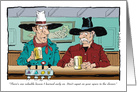 Amusing Raise a Glass to Grandpa on his Cowboy Birthday card