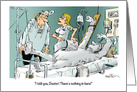 Get Well From Your Accident and Vacate the Hospital Cartoon card