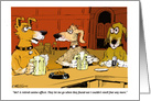 Blank Any Occasion Police Dog Forced Retirement Cartoon card