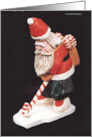 Americana Santa Showing Off His Best December Birthday Stroke card