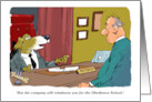 Amusing Blank Any Occasion Employee and Dog As Boss card