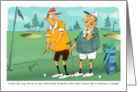 Fun Father To Be Golfing and Team Expansion card