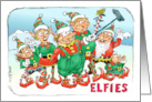 Blank Note from the Elves for Christmas card