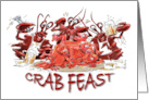 Amusing Invitation to a Crab Feast card